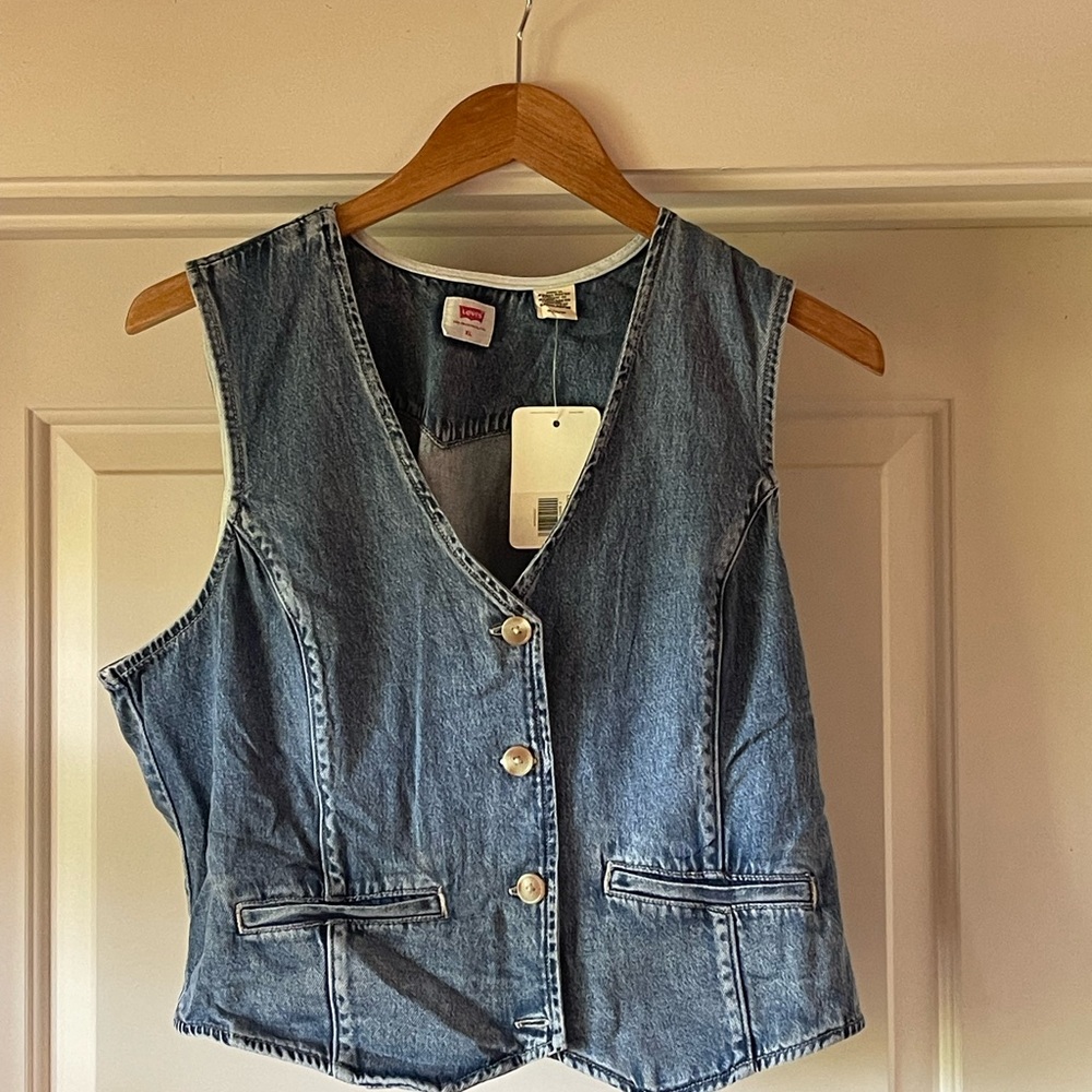 Levi's Blue Denim Vest